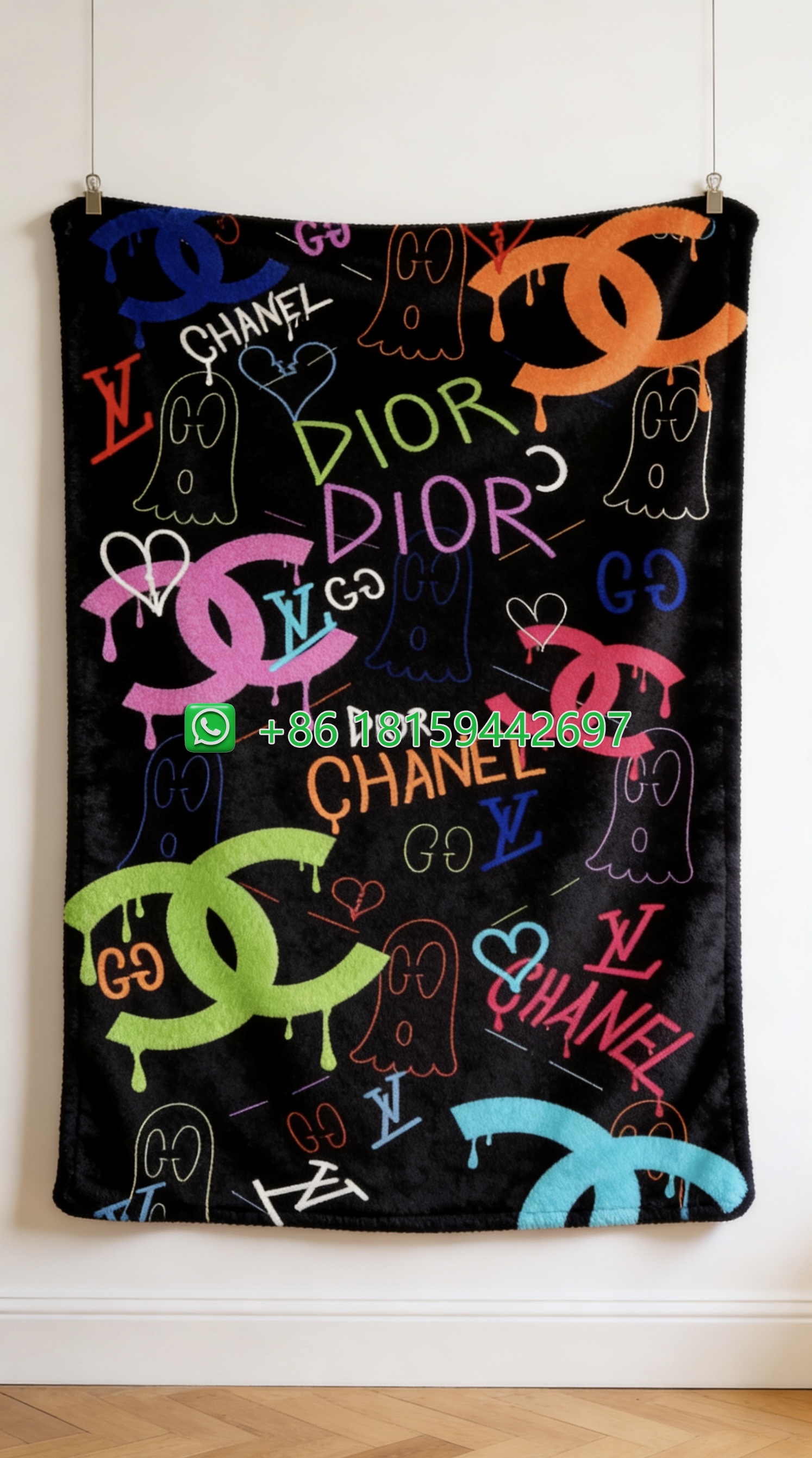 Chanel Throw Blankets